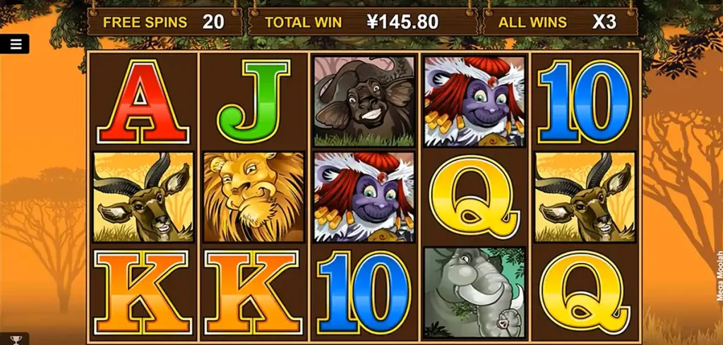 Ganhe o jackpot no slot Mega Moolah